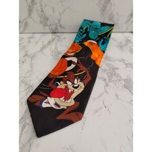 Vintage 1996 Warner Brothers Space Jam Tie Taz Looney Tunes